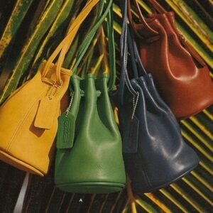 Vintage Coach 4144 Littleton Drawstring Mini Bag Navy